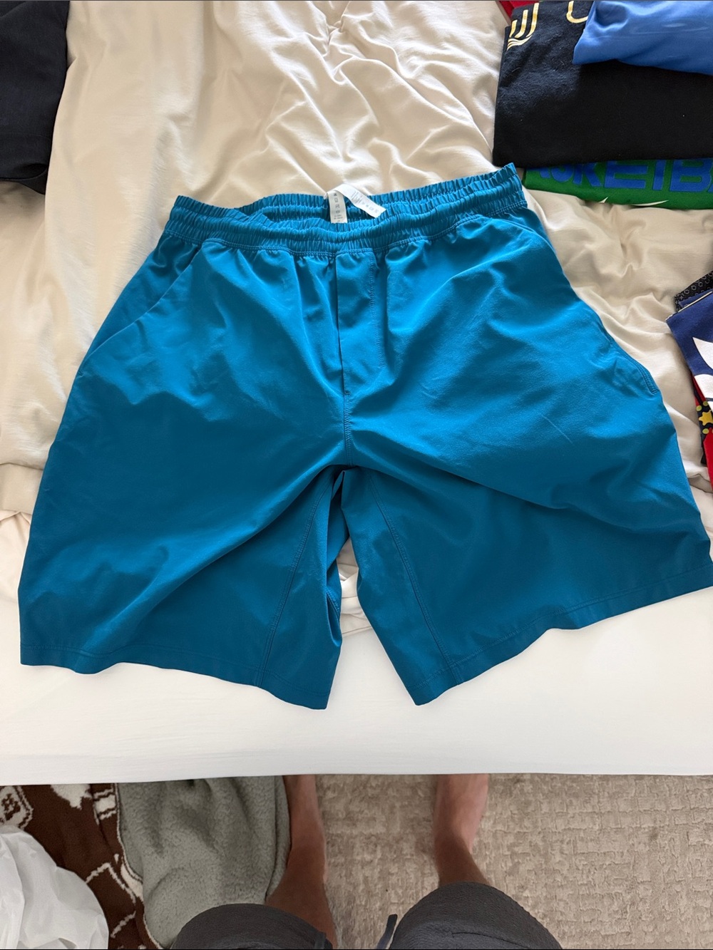 lululemon athletica Men's Drawstring Athletic Shorts - Teal